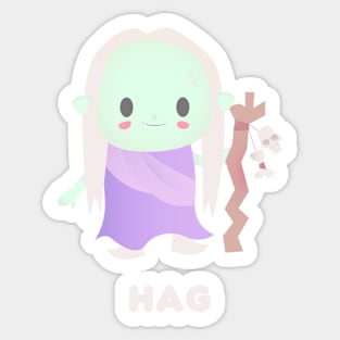 Kawaii Hag Monster Sticker